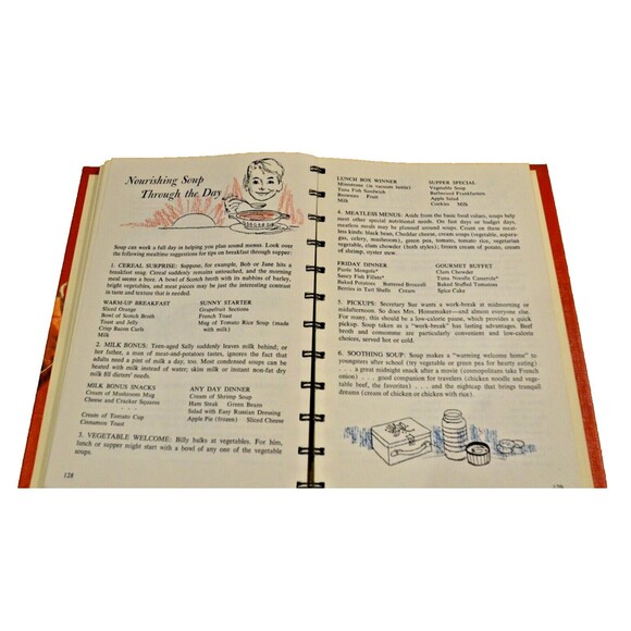 First Edition Cooking with Soup A Campbell Cookbook 1965 Spiral Bound Hardcover - Picture 9 of 9